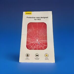 JEMDO Red Spider Web Protective Case For Nintendo Switch 2 - NS2